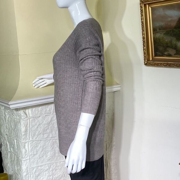 NWOT Cynthia Rowley 100% Merino Wool Cable Knit Sweater - Picture 5 of 14
